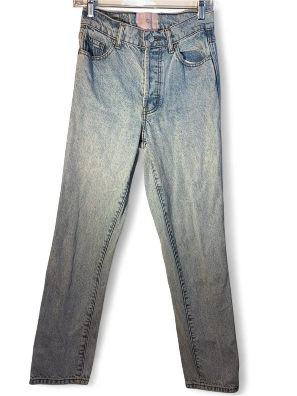 REVICE Light Blue Straight-Leg Women's Jeans
